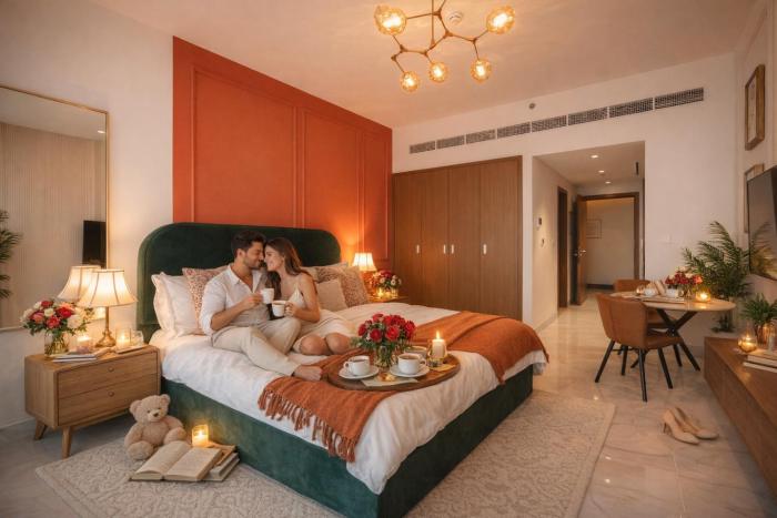 Elegant Studio with Balcony & Pool in Dubai Studio City