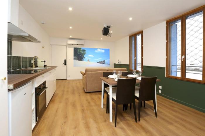 Superbe appartement avec écran géant