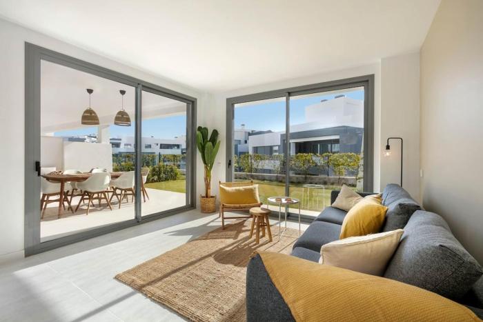 Modern apartment with private garden