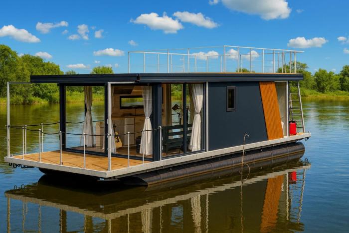 Houseboat - Dom na wodzie "Blue"