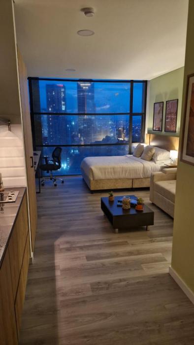 Exclusive 23rd floor apartment with views of downtown Bogotá