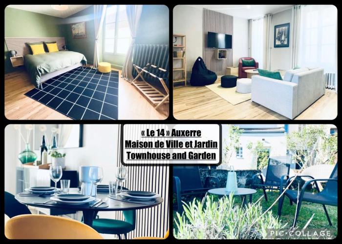 Maison et Jardin Le 14 - Auxerre Centre - Wifi - Netflix - Confort et Détente
