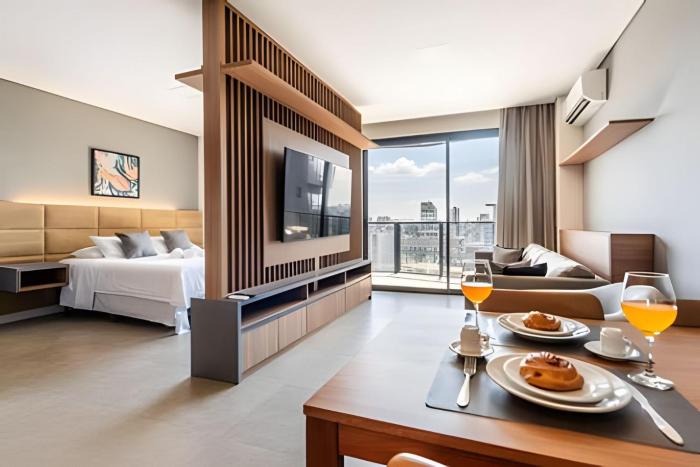 BHaus VN Millennium Faria Lima - Grand Apartment com Varanda e Vista Incrível 26o andar - Academia - Piscina - Lavanderia - Minimercado - Coworking - Portaria 24h - ml26