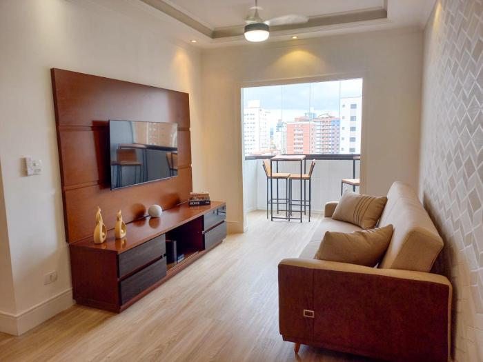 Apartamento em Praia Grande - 2 dormitórios - Bairro Tupi a 2 quadras da praia - 5 minutos a pé