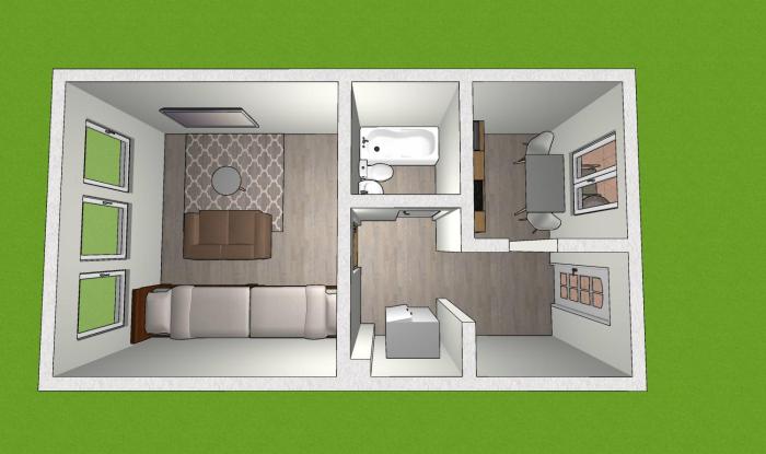 EMAS 1 Wohnung mit 2 Einzelbetten, Küche, WLAN, TV