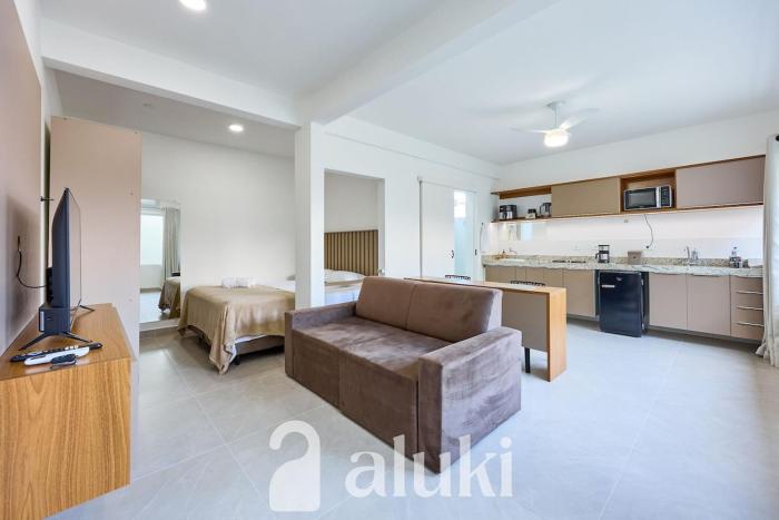 Loft 4 · Orla do Itaguá | Roupas de cama | AC | Wi-fi