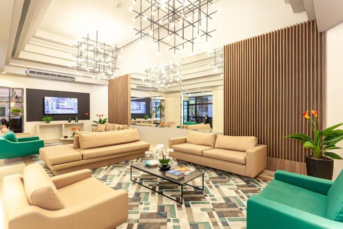 In the heart of Av Paulista facing the Rosewood