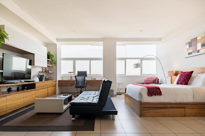 Park Views from High-end Studio in Historic Center