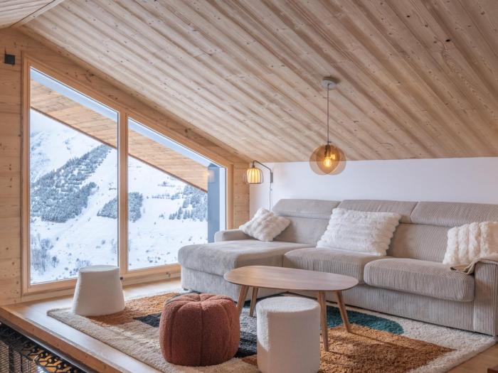 Appartement spacieux pour 8 pers., vue montagne, Wi-Fi, parking - FR-1-645-101