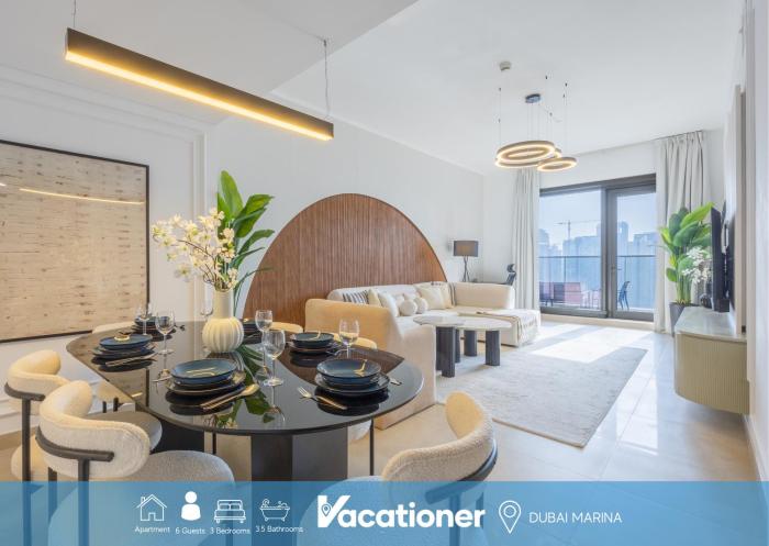 Vacationer Holiday Homes I Luxury 2 Bedroom I Marina Views I Close to JBR Beach