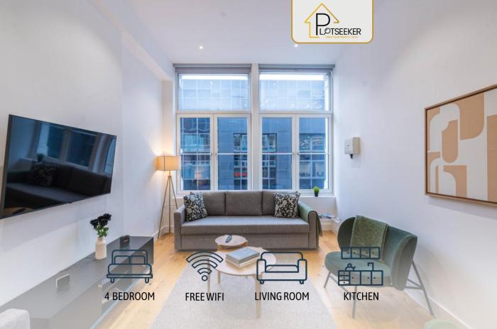 City of London Deluxe 4BR Steps to Tube