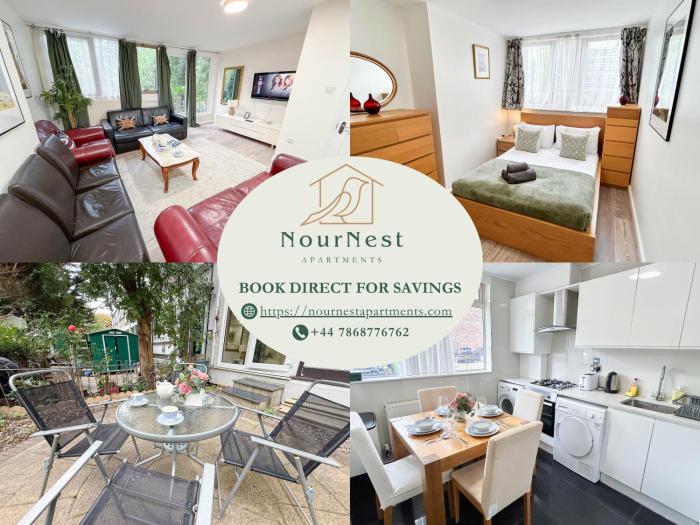 Modern 3-Bed, 3-Bath Maida Vale Flat with Private Garden near Little Venice, St Johns Wood, Regents Park, Paddington by NourNest Apartments