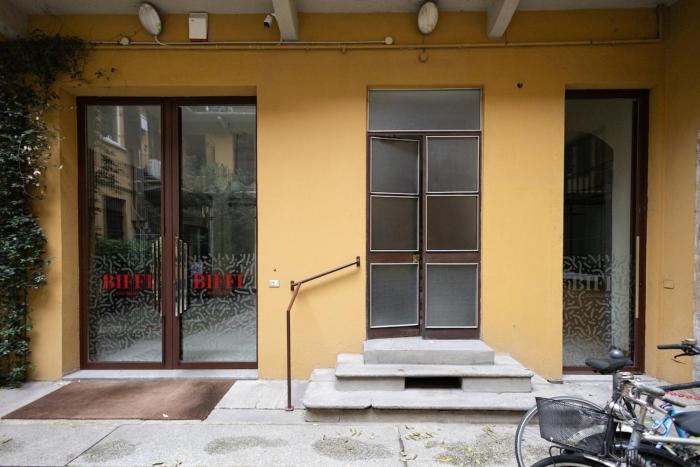 The large terrace between Duomo and Navigli district