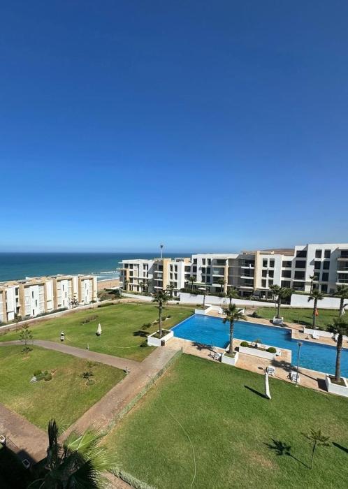 Pool view apartment Plage des Nations