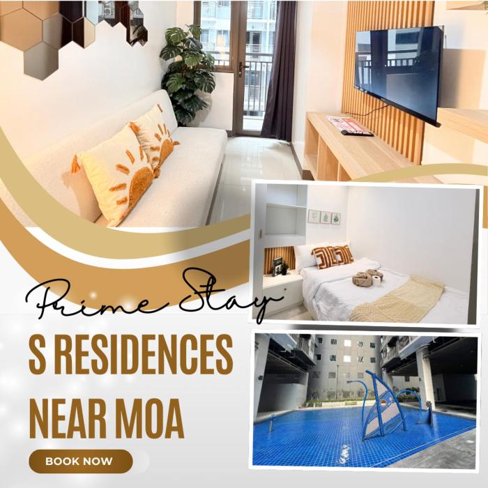 Room A633 in S Residences near Airport ,MOA Arena & SMX by Prime Stay