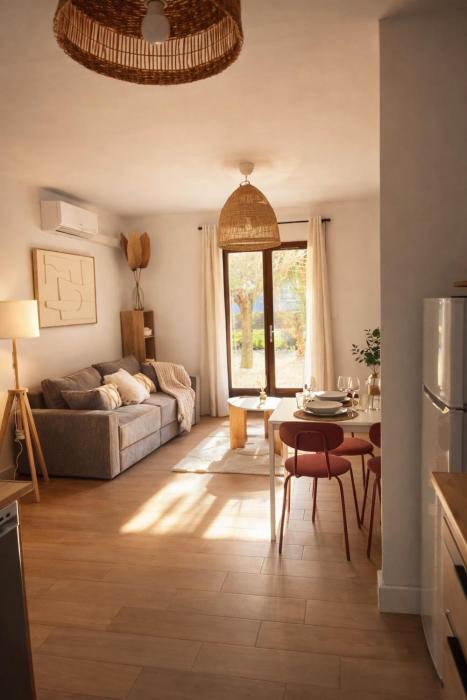 Appartement 4 personnes 5 minutes a pieds du centre ville parking gratuit jardin 85m2