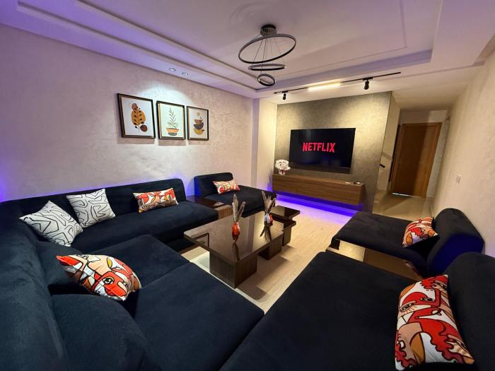 Duplex neuf avec 3 chambres - Fibre 100 Mbps - Mesnana Golf, Tanger