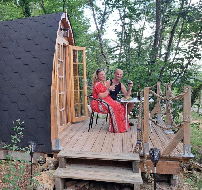 Pod - La Cocotte - on Campsite in Saint Robert, Camping Florecer