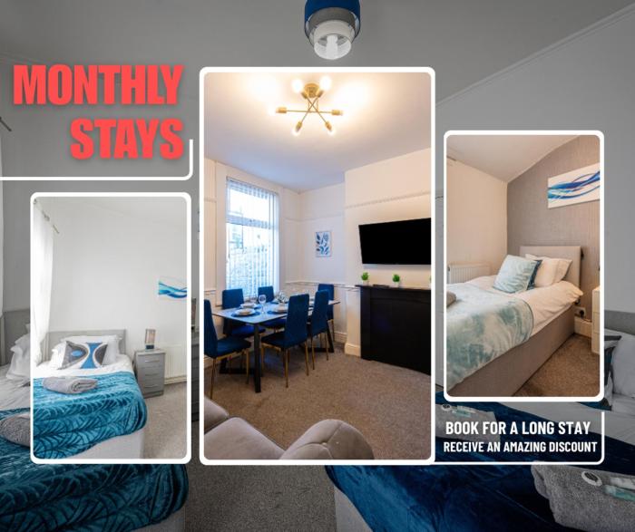 Last-Minute Offers l Premium Escape l Makin stay l 4BDR House By Finesse Stays Short Lets & Serviced Accommodation Liverpool With Free WiFi