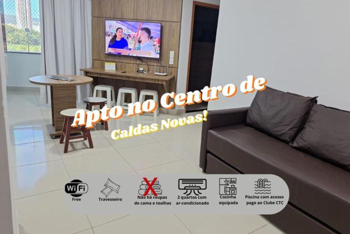 Apartamento em Caldas Novas - Acesso ao Clube CTC com preço especial