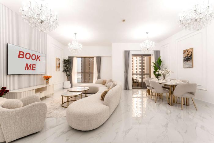 StayShort - Modern 4 Bed Apartment in JBR that Sleeps 8