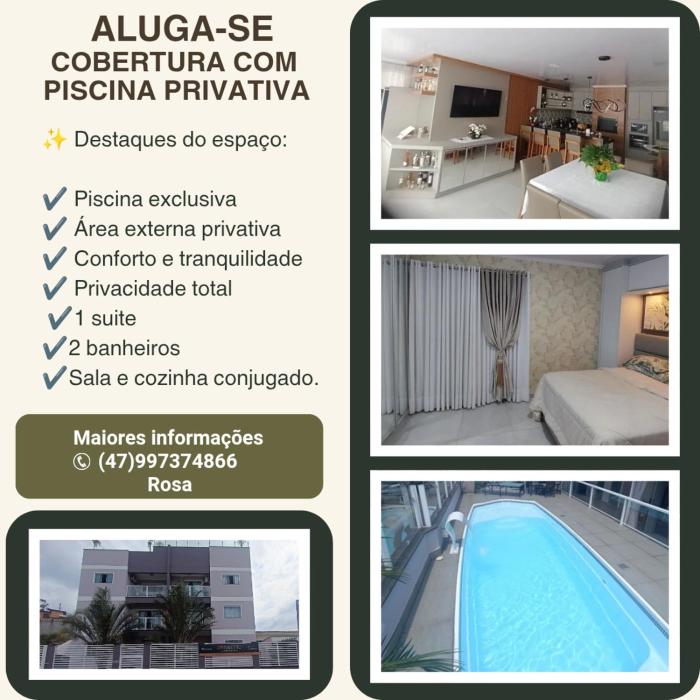 Apartamento Cobertura com piscina privativa