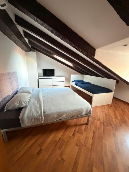 attic Corti with private parking