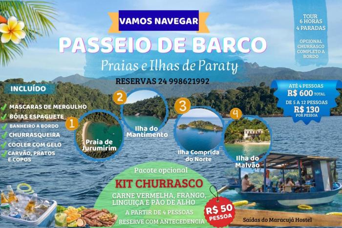 Passeio de Barco - Belezas de Paraty