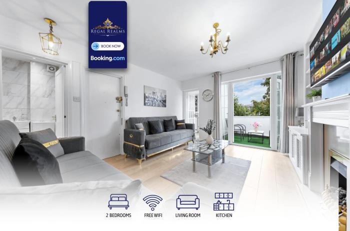 2 BR Flat By Regal Realms Short Lets & Serviced Accommodation Kensington, 2-Minute Walk from Station