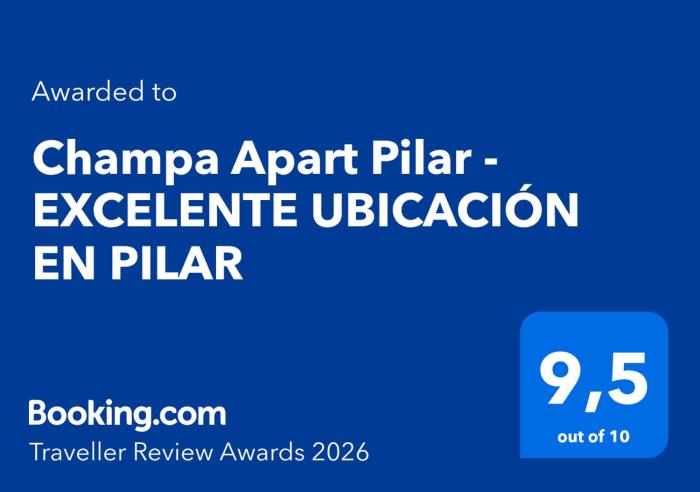 Champa Apart Pilar - EXCELENTE UBICACIÓN EN PILAR