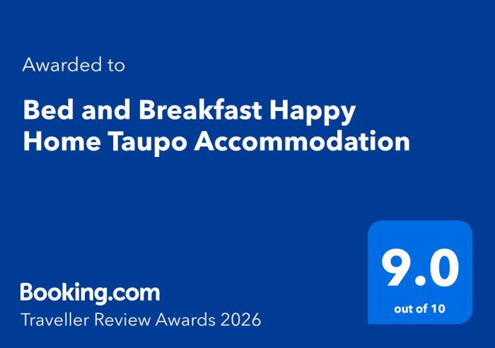 Bed and Breakfast Happy Home Taupo Accommodation