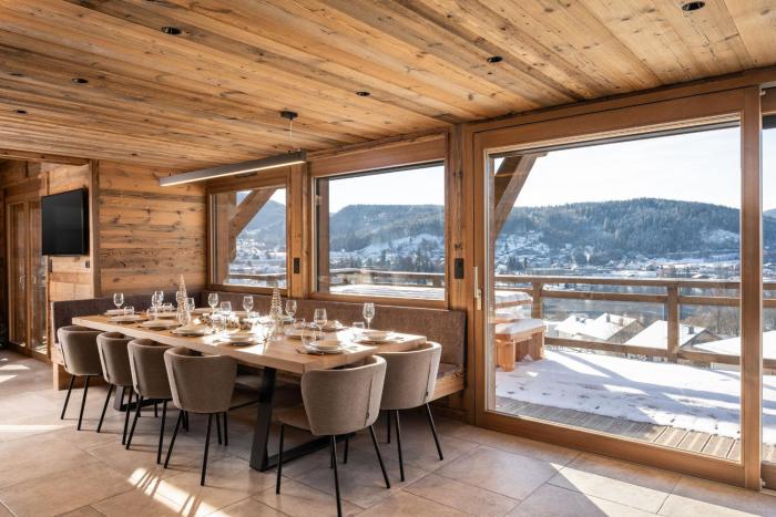 Sorelle Chalet, spa, indoor pool, lake view