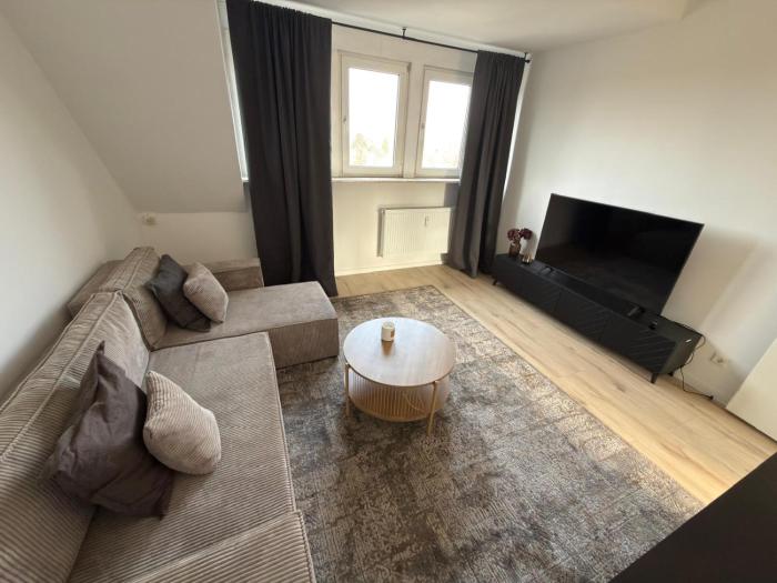 Modernes Apartment Mülheim - freie Parkplätze, Smart-TV, WLAN, Nähe Messe Essen & Düsseldorf