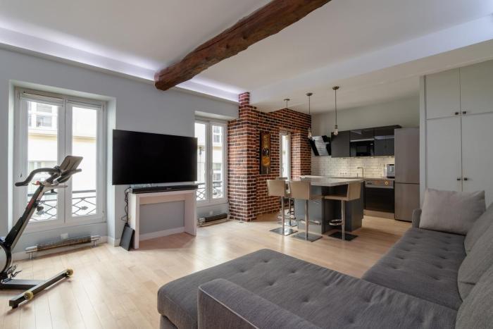 Calm Modern 1BR, Premium Comfort in Central Paris