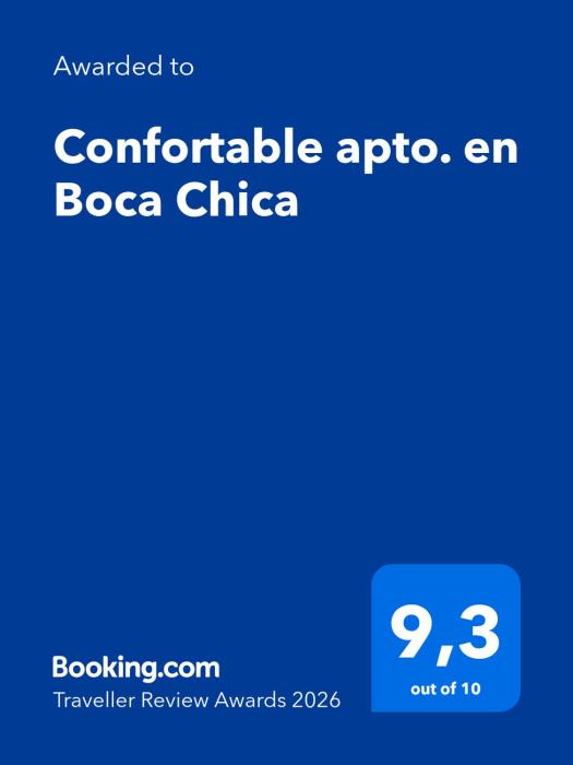 Confortable apto. en Boca Chica