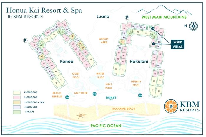 Honua Kai Hokulani 2 Free Rental Cars KBM Resorts Extra Large Lanai 2 Units 3 Bedrooms ML-1241