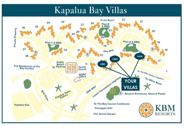 Kapalua Bay Villas 3 Free Rental Cars KBM Resorts Large Master Suite 3 Units 5 Bedrooms ML-2026