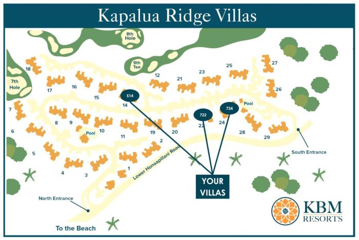 Kapalua Ridge Villas 3 Free Rental Cars KBM Resorts 180 Degree Views 3 Units 5 Bedrooms ML-2165