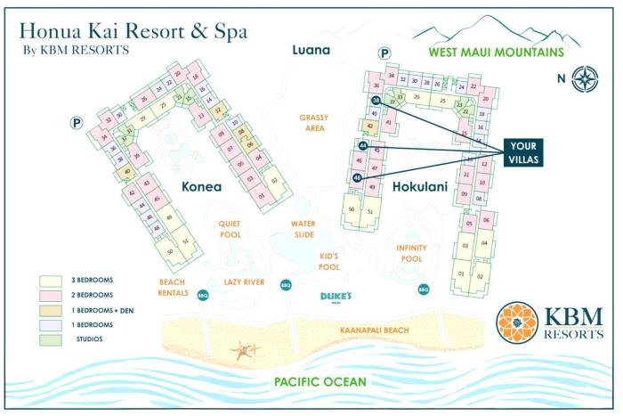 Honua Kai Hokulani 3 Free Rental Cars KBM Resorts Well Appointed 3 Units 4 Bedrooms ML-1356