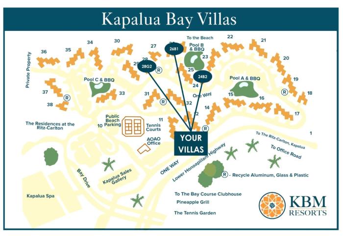 Kapalua Bay Villas 3 Free Rental Cars KBM Resorts Panoramic Ocean Views 3 Units 4 Bedrooms KBV ML-2083