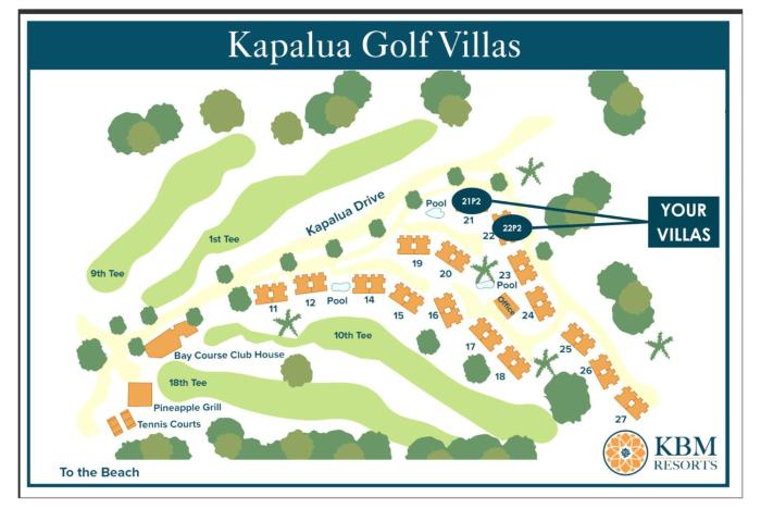 Kapalua Golf Villas 2 Free Car s KBM Resorts Beautiful Remodel 2 Units 4 Bedrooms ML-2210