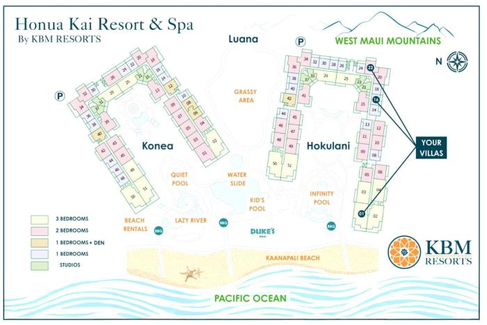Honua Kai Hokulani 3 FREE Rental Cars KBM Resorts Ocean Front 3 Units 6 Bedrooms ML-2561