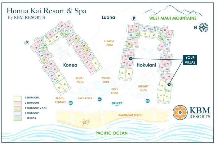 Honua Kai Hokulani 2 Free Rental Cars KBM Resorts Close To Beach 2 Units 5 Bedrooms ML-1646