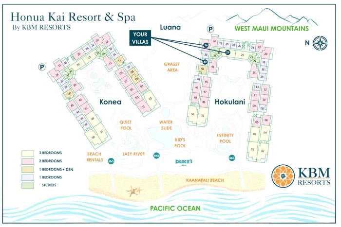 Honua Kai Hokulani 3 Free Rental Cars KBM Resorts Family Friendly 3 Units 5 Bedrooms ML-1622