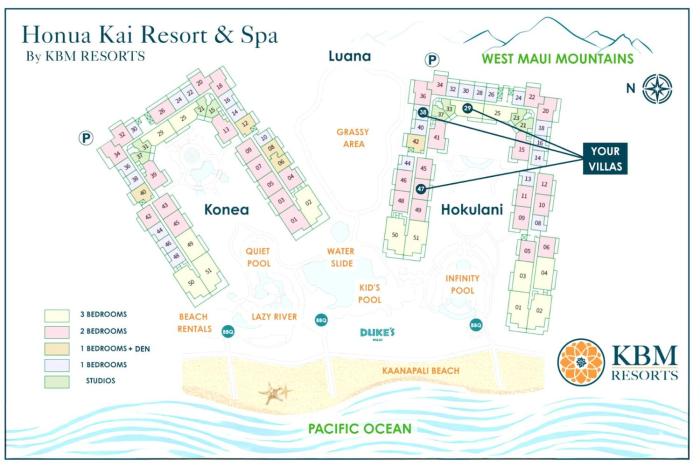Honua Kai Hokulani 3 Free Rental Cars KBM Resorts GorgeousCourtyard 3 Units 5 Bedrooms ML-1610