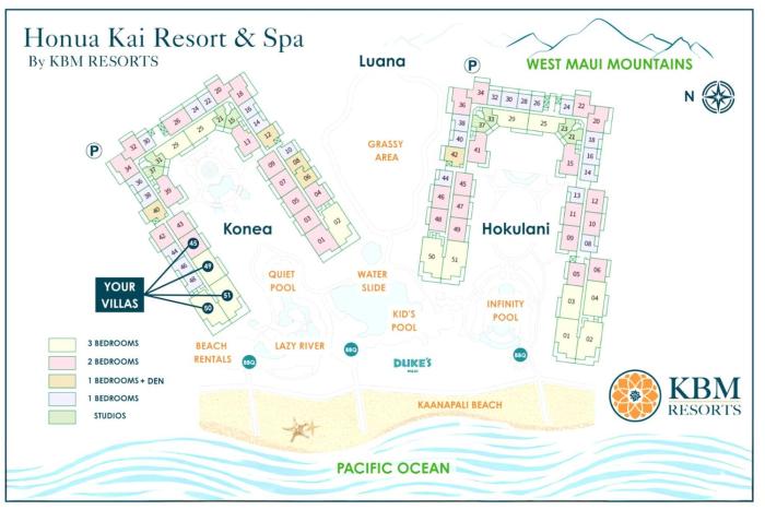 Honua Kai Konea 4 Free Rental Cars KBM Resorts Custom Hardwood Floors 4 Units 11 Bedrooms ML-1421