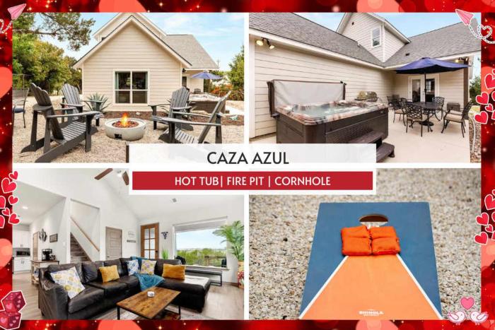 Private Family Backyard Patio Hot Tub Fire Pit Games