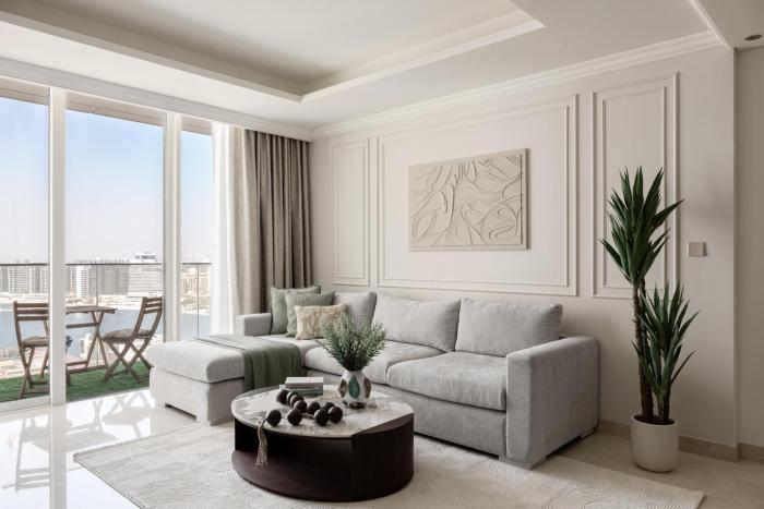 1BR with Private Beach and Palm, Atlantis Views