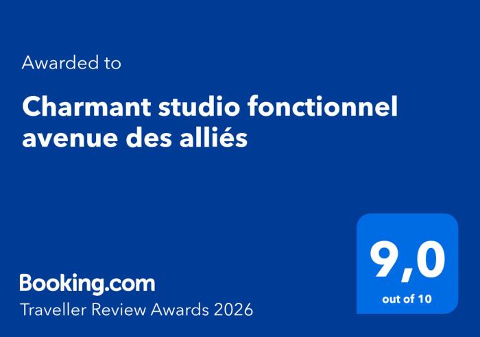 Charmant studio fonctionnel avenue des alliés