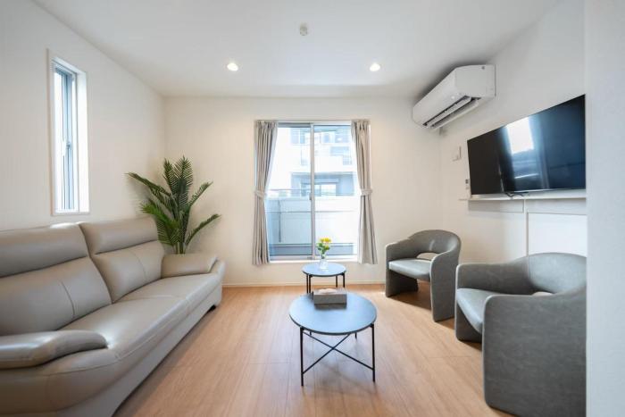 Haru, a new single-family home with car rental, 4 bedrooms, convenient transportation